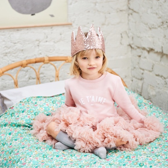 Girls Gorgeous Tutu. Pastel Pink & Snow White